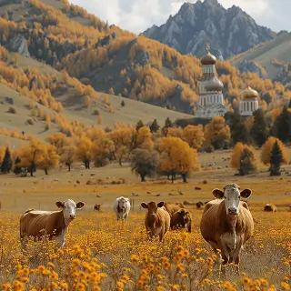 情侣旅游佛寺图片高清壁纸